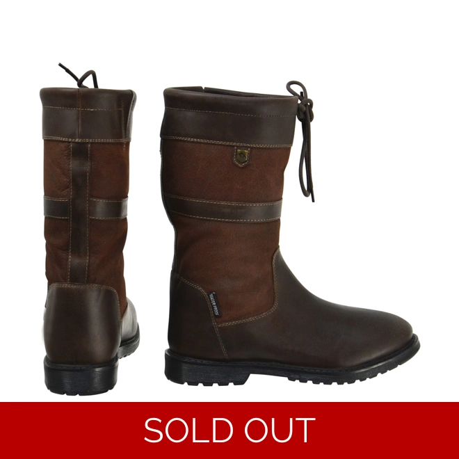 product Image for Hy Equestrian Buxton Short Country Boots Dark Brown